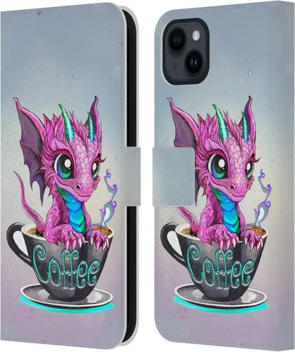 Vista 23 de Head Case Designs Officially Licensed Ruth Thompson Boba Tea Cup O Dragons Leather Wallet Case Compatible with Apple iPhone 7 Plus / 8 Plus