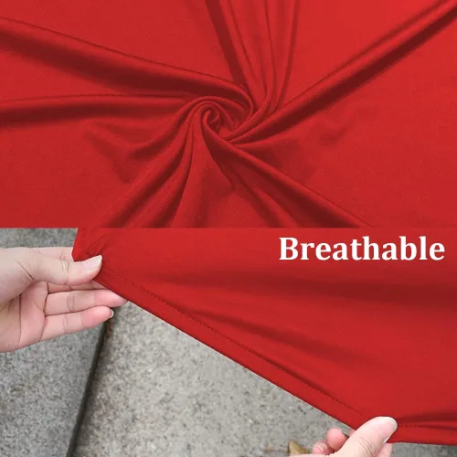 Vista 4 de WinPower Funda para automóvil deportivo de interior de 177 a 189 pulgadas, elástica, a prueba de polvo, cubierta completa para automóvil Rojo