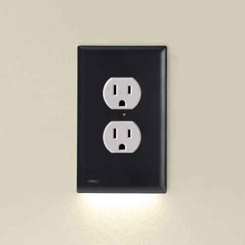 Vista 14 de Individual - SnapPower GuideLight [para decoración estándar, no para enchufes GFCI] - Luz nocturna - Placa de pared para tomacorriente eléctrica