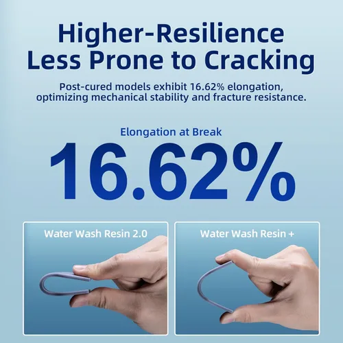 Vista 4 de ANYCUBIC Resina lavable al agua 2.0, resina de impresora 3D con baja viscosidad e impresión rápida, resina 3D de curado UV de alta precisión de 405