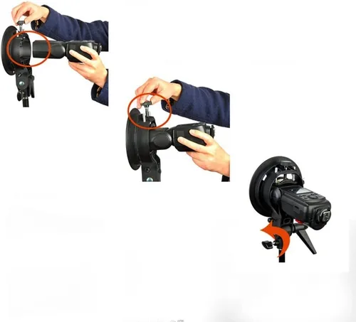 Vista 5 de GODOX Softbox con soporte tipo S Bowens S Mount Holder plegable tamaño mini 3,181.1 in kit de caja suave para cámara flash estudio fotografía