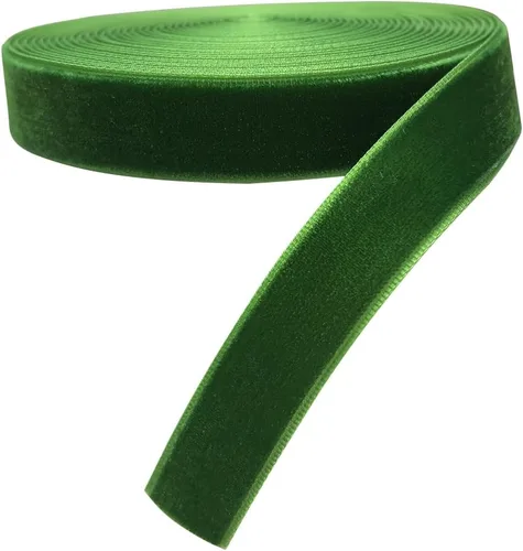 Vista 37 de Chenkou Craft 5 yardas de cinta de terciopelo para decoración navideña y embalaje artesanal