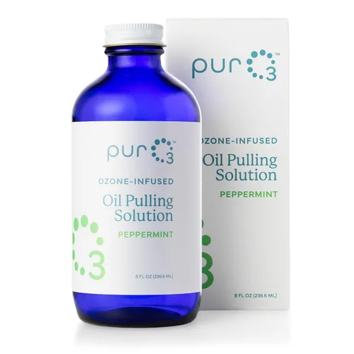 Vista 3 de PurO3 Solución de extracción de aceite ozonizado – Aceite de coco orgánico ozonizado para dientes y encías – Solución de extracción de aceite