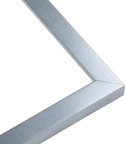 Vista 4 de Marco de madera de peltre plateado de 3 x 4 pulgadas, acrílico UV, respaldo de tablero de espuma y accesorios para colgar, marco de 3 x 4 pulgadas