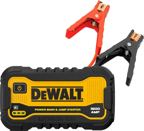 DeWalt DXAELJ16 Arrancador de Batería de 1600 Amperios Pico Reforzador de Batería con Estación de Energía USB