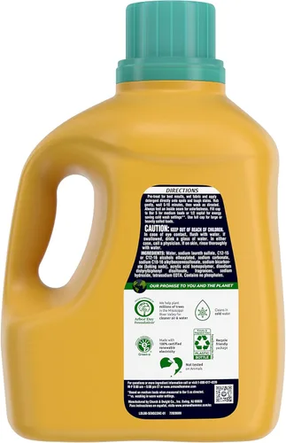 Vista 2 de ARM & HAMMER Detergente para ropa de piel sensible con fragancia hipoalergénica, detergente líquido para ropa con aroma fresco, botella de 144.5