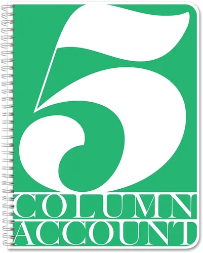 Vista 17 de BookFactory Libro de contabilidad de 2 columnas/libro de cuentas/libro de contabilidad/cuaderno (libro columnar de dos columnas) – tapa dura