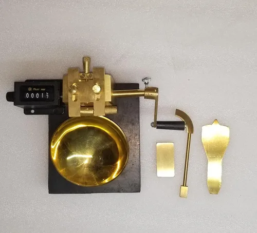 Vista 5 de Crabby Equipo de prueba del suelo de las herramientas de ranurado de Casagrande del disco de latón de mano del aparato del límite líquido