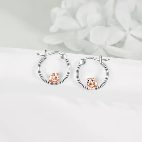 Vista 52 de VONALA Bonitos aretes de aro de plata de ley 925, regalos de cumpleaños para mujer