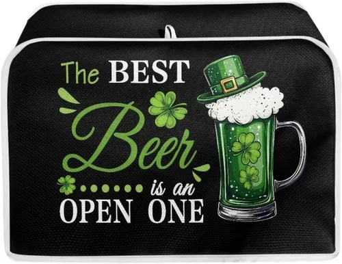 Vista 16 de Dreaweet Cubierta abstracta para tostadora de margaritas, protección contra el polvo, cubierta para hacer pan, resistente a las manchas, lavable a