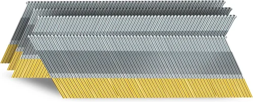 Vista 9 de Clavos de acabado en ángulo DA de calibre 15, 34 grados, 1-1/2 pulgadas, 1000 unidades galvanizadas, para clavadora neumática y eléctrica
