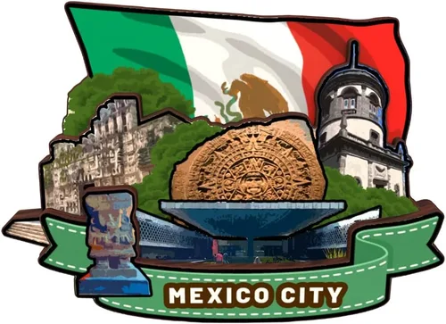 Vista 7 de Imán de nevera Cancún México Colección de madera 3D Madera Hecho a mano Recuerdos de la ciudad de viaje, imán para nevera Decoración del Hogar