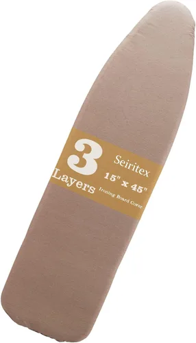 Vista 28 de Seiritex Funda para tabla de planchar de sobremesa de 12 x 32 pulgadas, funda para tabla de planchar pequeña de 3 capas, acolchado grueso Flora