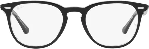 Ray-Ban RX7159 Rb7159 Optics - Gafas redondas para hombre y mujer Negro sobre lente transparente/demostración.
