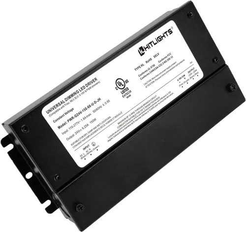 Vista 14 de HitLights Controlador LED regulable de 200 W, transformador electrónico, fuente de alimentación de 120 V CA a 12 V CC para tira de luz LED