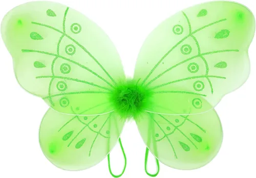 Vista 4 de MDYCW Disfraz de princesa Tinker Bell de Halloween para niñas, disfraz de hada para fiesta de cumpleaños, vestido para ocasiones especiales con alas