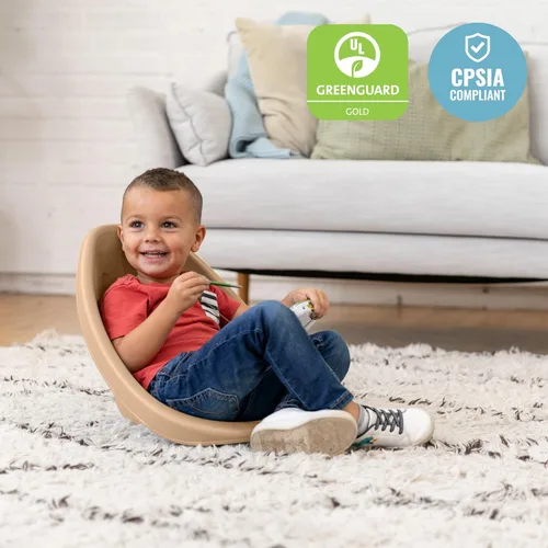 Vista 102 de ECR4Kids Leaf Asiento de suelo, silla mecedora, morado, 6 piezas