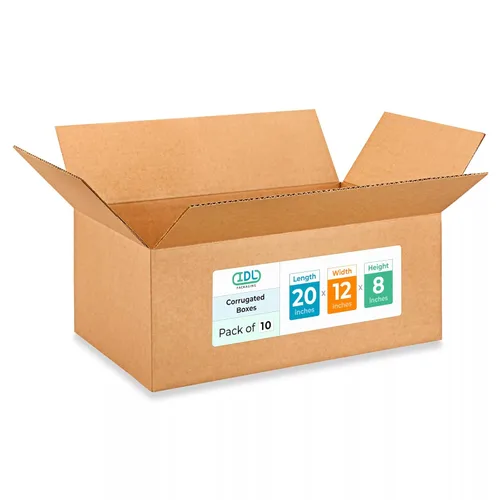 Vista 254 de Cajas largas de mudanza y envío de 18 x 9 x 9 pulgadas (paquete de 10) – Extra resistentes 200 libras frente a las regulares – Cajas de embalaje