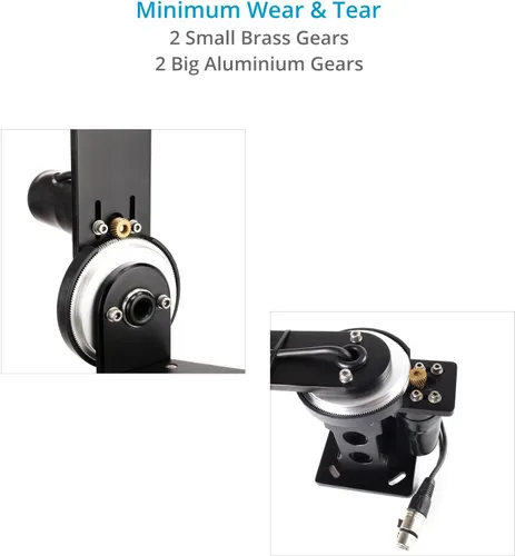 Vista 4 de PROAIM Cabezal de inclinación panorámica motorizado junior de 2 ejes con control de palanca de mando de 12 V para cámara DSLR Jib Crane. Movimientos