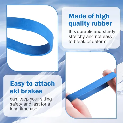 Vista 3 de Bandas de freno para snowboard y esquí, retenedores de goma de 3 pulgadas para deportes de invierno