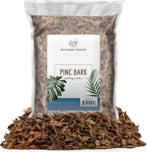 Vista 11 de Mantillo para plantas de casa (8 cuartos), astillas pequeñas de corteza de madera para interiores, patio, medio de cultivo, ¡y mucho más!