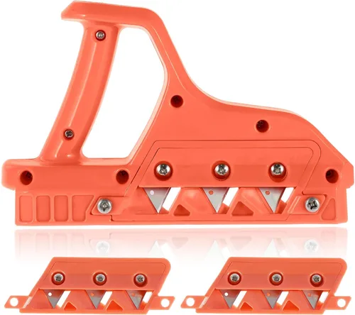 Cortador rápido de placas de yeso, chaflán preciso de tablero de yeso de 45 ° 60 °, con 10 cuchillas, herramienta de mano de borde de yeso para