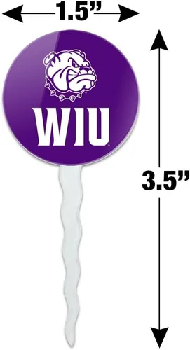 Vista 176 de GRAPHICS & MORE Abilene Christian Primary Logo Cupcake Picks Toppers Decoración Set de 6 Universidad Cristiana de Abilene