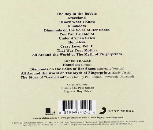 Vista 2 de Graceland 25th Anniversary Edition