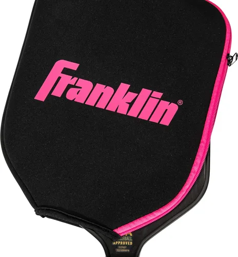Vista 3 de Franklin Sports Cubierta de paleta de pickleball - Funda protectora acolchada con gancho para valla - Funda de paleta de tamaño universal