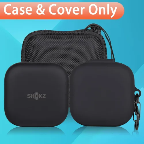 Vista 6 de Aenllosi Funda rígida para auriculares SHOKZ/AfterShokz OpenFit OpenFit con Bluetooth inalámbricos, con cubierta de silicona antiarañazos de cuerpo