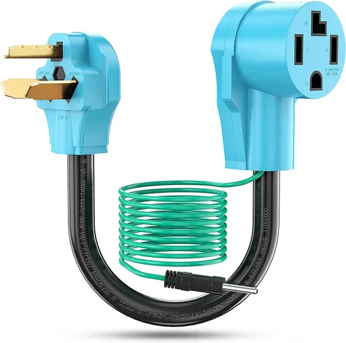 Vista 10 de CircleCord - Adaptador para secadora de 4 puntas a 3 puntas, de 4P más nuevo a 3P más antiguo, cable de conversión NEMA 10-30P a receptáculo 14-30R