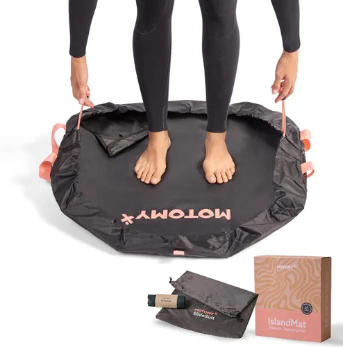 Vista 10 de IslandMat Wetsuit Changing Mat; Compact 2-in-1 Wetsuit Bag with Waterproof 5000X Tech; Keep You & Surfing Accessories Clean; Keep Your Car Clean &