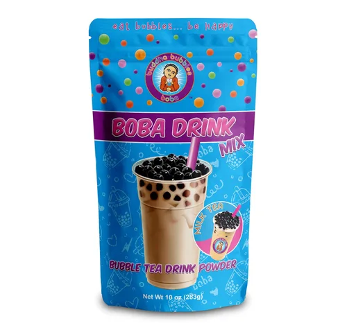 Vista 27 de Buddha Bubbles Boba - Mezcla de mezcla de bebida en polvo de mezcla de té Boba/Bubble Tea Cream de fresa, 1 kilo (2.2 libras) (3.53 onzas)