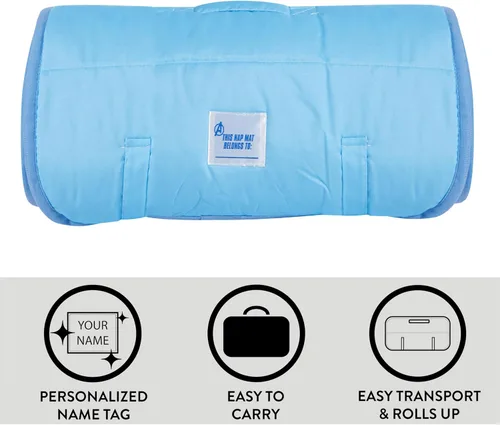 Vista 4 de Tapete acolchado para siesta de felpa súper suave con manta y almohada integradas