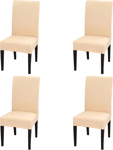Vista 56 de Dimatic - Juego de 6 fundas elásticas para sillas de comedor, de elastano, extraíbles y lavables, protectoras, para comedor, cocina, hotel (naranja)