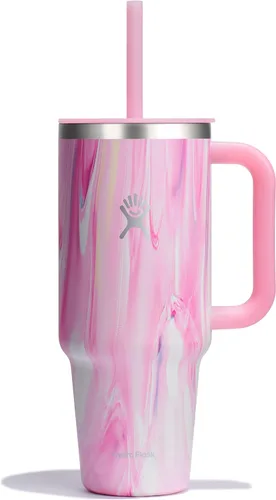 Vista 29 de Hydro Flask Vaso de Viaje de 40 Oz con Asa, Tapa y Pajita - Acero Inoxidable Aislado en 40 Oz Birch