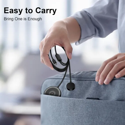 Vista 6 de Cargador inalámbrico para Samsung, 2 en 1 para teléfono Samsung Galaxy de carga rápida y cargador de reloj magnético inalámbrico para Galaxy S26 S25