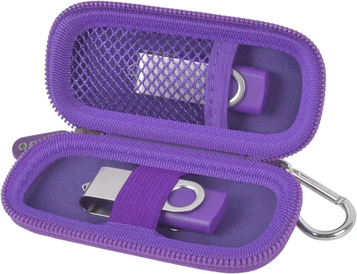 Vista 22 de Funda para unidad flash USB, soporte para tarjeta SD compatible con memoria USB, tarjetas de memoria, bolsa de almacenamiento SDXC SDHC, organizador