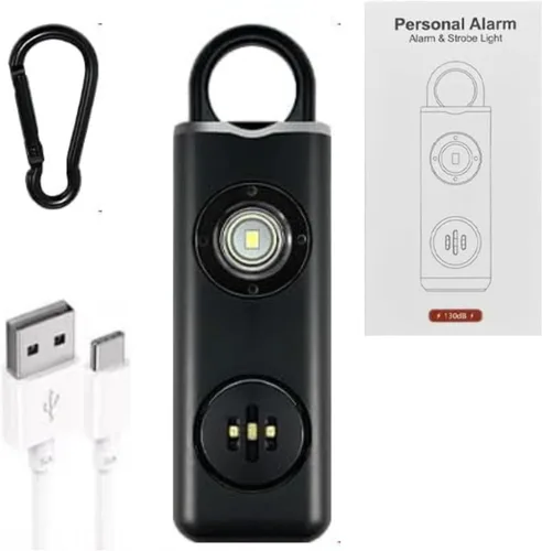 Siren Self Defense for Women – Alarma personal para mujeres, niños y ancianos – Recomendado por la policía – Llavero de autodefensa fuerte de 130 dB
