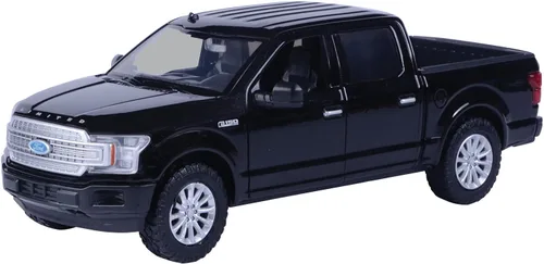 Motor Max 2019 Ford F-150 Limited Crew Cab Pickup Camión, negro 79364BK - Modelo de juguete fundido a presión a escala 1/27 para niños unisex