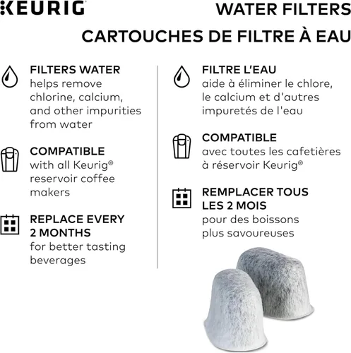 Vista 4 de Keurig Cartuchos de repuesto para filtros de agua, compatibles con cafeteras de cápsulas K-Cup 2.0, incluye 6