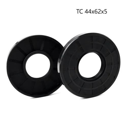 Vista 2 de XiKe 2 sellos de aceite, sellos de labio, TC 1.732 in x 2.441 in x 0.197 in, goma de nitrilo doble labio con resorte, sello de eje de aceite