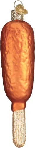 Vista 3 de Old World Christmas Corn Dog Ballpark Foods Adornos de vidrio soplado para árbol de Navidad, 5