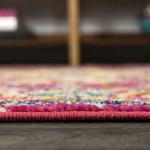 Vista 22 de JONATHAN Y MDP207B-28 Brooklyn Geométrico Medallón Bohemio Alfombra de corredor para interiores, fácil limpieza, dormitorio, cocina, sala de estar