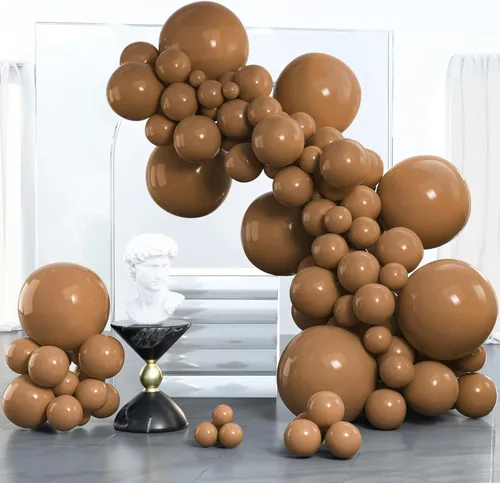 Vista 38 de PartyWoo Globos plateados de 100 piezas de diferentes tamaños de 18, 12, 10, 5 pulgadas, kit de arco de globos plateados para cumpleaños