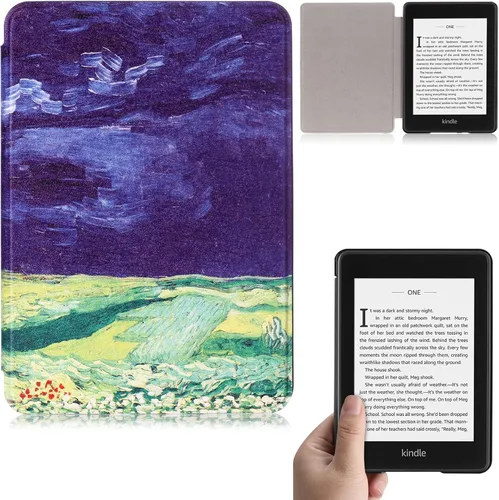 Vista 11 de Funda para Kindle Paperwhite de 6" (10ª generación, versión 2018), la funda inteligente de piel sintética más delgada y ligera con encendido/apagado