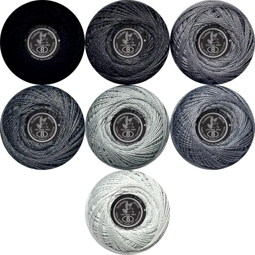 Vista 14 de 1500Y 15 bolas de perlas tamaño cardenal 8 colores del arco iris para ganchillo Hardanger punto de cruz bordado a mano