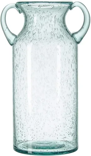 Sunkey - Jarrón de cristal para decoración del hogar, Vidrio, Azul, L