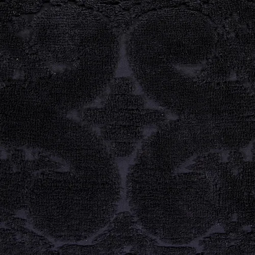 Vista 6 de Better Trends Colección Ashton - Colchas de chenilla con mechones, tamaño individual, color negro, 100% algodón, diseño de medallón de chenilla