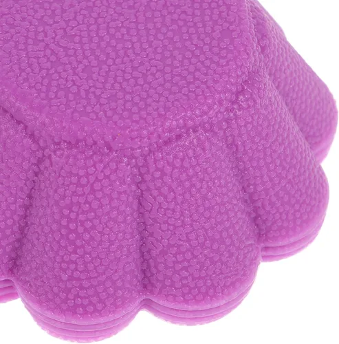 Vista 8 de Kichvoe Juego de 12 tazas de silicona en forma de flor para hornear, reutilizables, antiadherentes, mini muffins, para horno, microondas